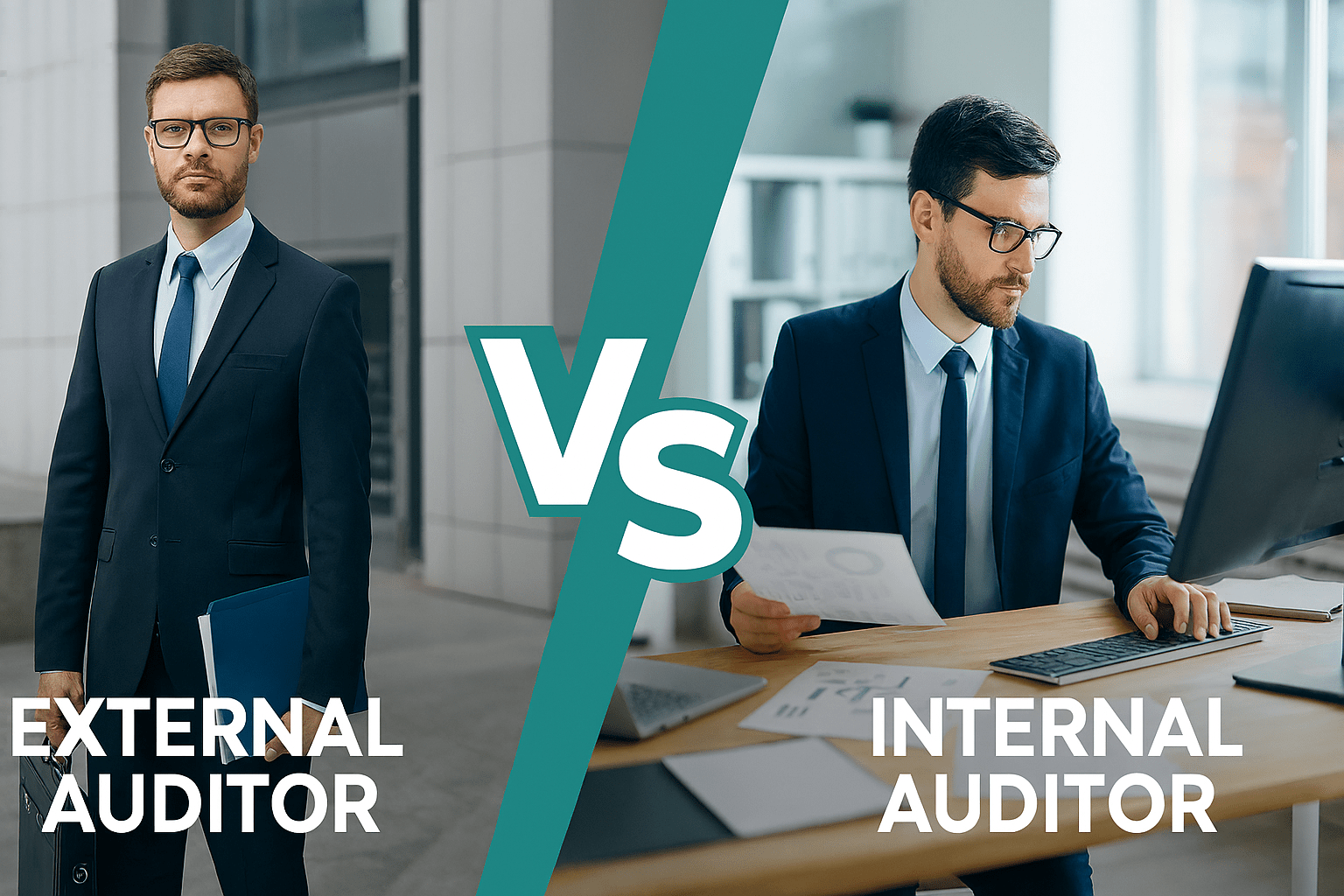مدقق حسابات داخلي vs مدقق حسابات قانوني: ما الفرق وأيهما تحتاج؟