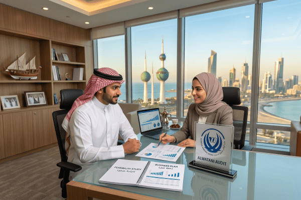 دليلك الشامل لإعداد دراسة جدوى مشروع ناجح في الكويت بالخطوات