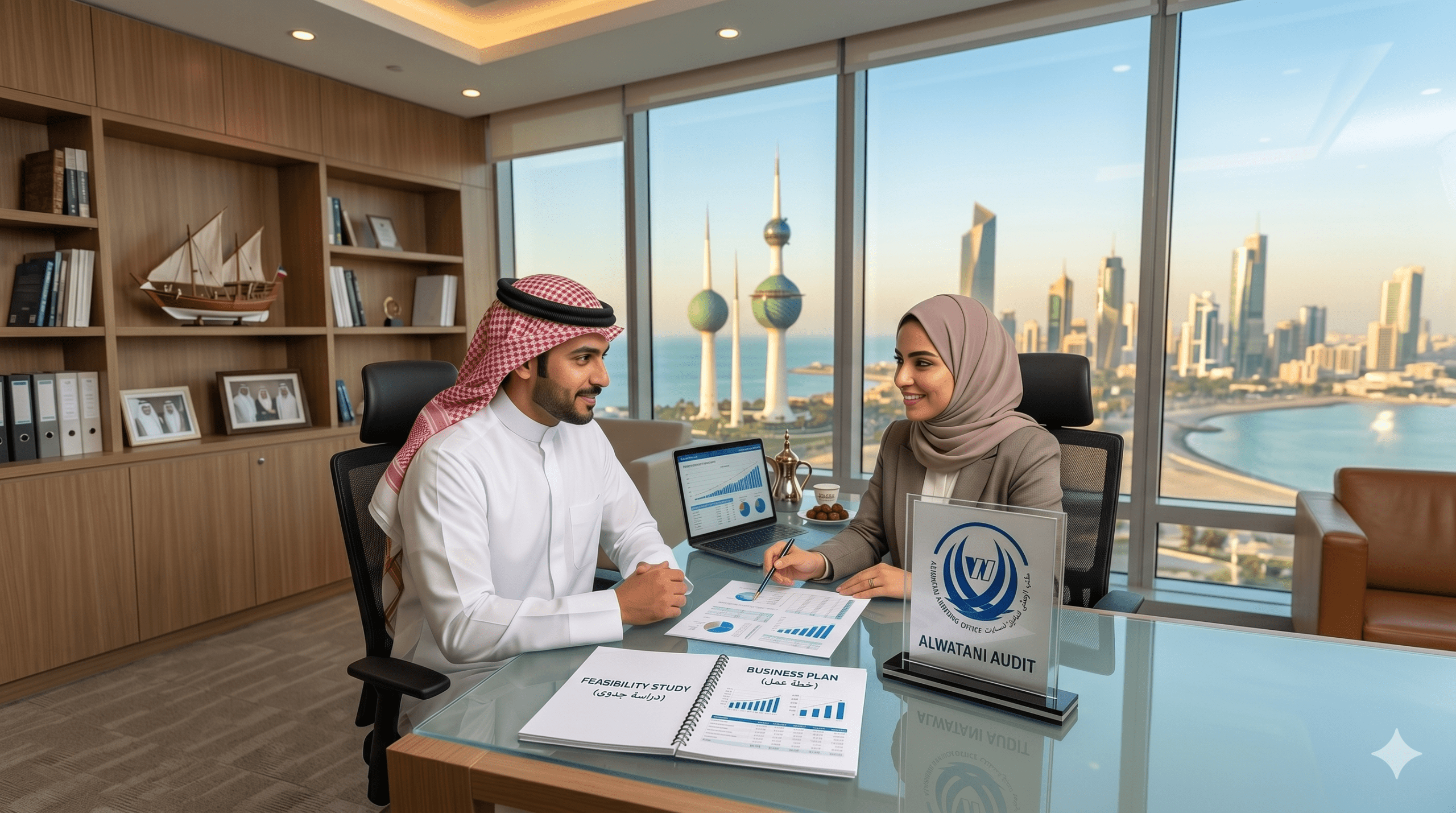 دليلك الشامل لإعداد دراسة جدوى مشروع ناجح في الكويت بالخطوات